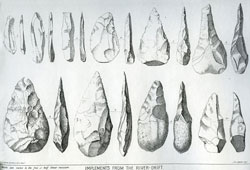 Plate I from Ancient Stone Implements
