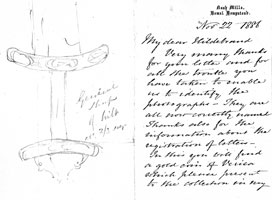 Letter from Evans dated 22 Nov 1886