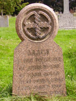 Alice Evans's grave