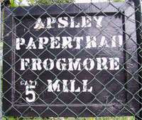 Frogmore Mill sign